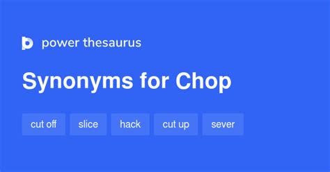 chops thesaurus